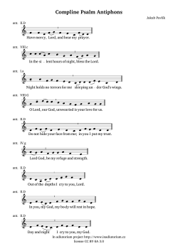 Compline Psalm Antiphons