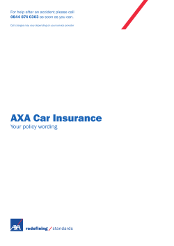 PDF AXA Car Insurance