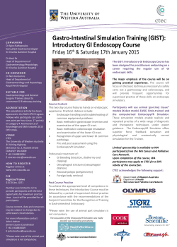 (GIST): Introductory GI Endoscopy Course