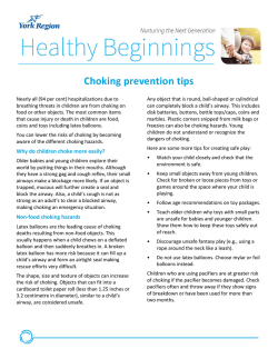 Choking Prevention Tips