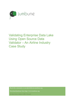 Validating Enterprise Data Lake Using Open Source