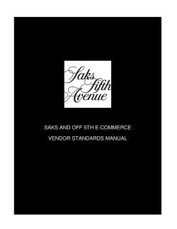 saks and off 5th e-commerce vendor standards
