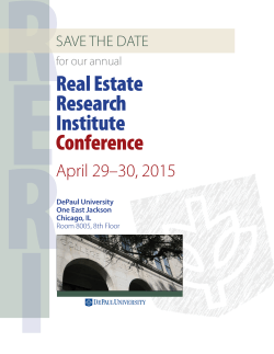 Real Estate Research Institute Conference