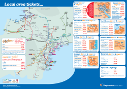 Stagecoach South West network map from 19th January 2015