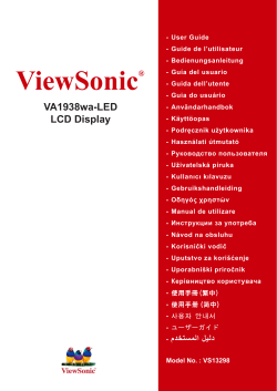 VA1938wa-LED LCD Display ViewSonic