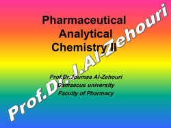 Diazometric Titration of drugs