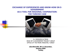 EXCHANGE OF EXPERIENCES AND KNOW