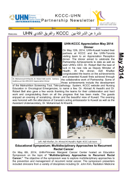 Ma y 20 14 - Kuwait Cancer Control Center