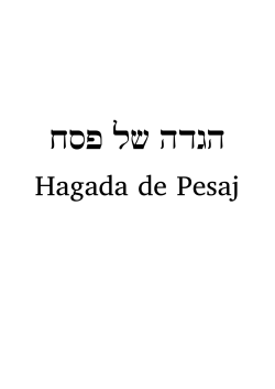 הגדה של פסח Hagada de Pesaj