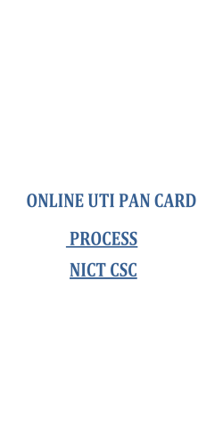 3. online uti pan card process - NICT-CSC
