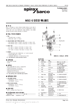 MSC-S 단조강 매니폴드