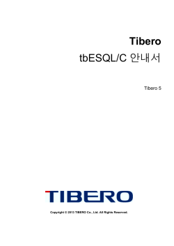 Tibero tbESQL/C 안내서