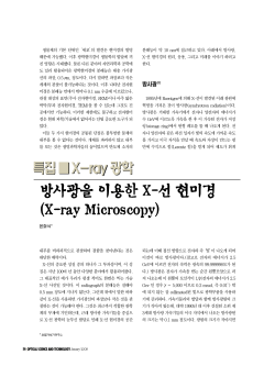 방사광을이용한X-선현미경 (X-ray Microscopy)