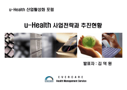 u-Health 사업전략과 추진현황