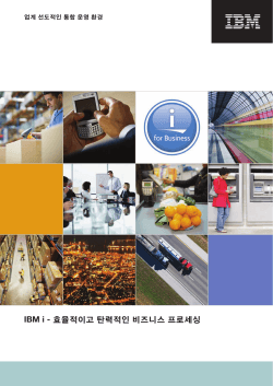 IBM i - 효율적이고 탄력적인 비즈니스 프로세싱