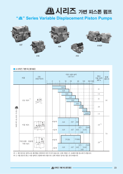 시리즈 가변 피스톤 펌프