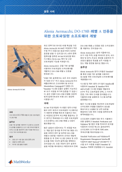 Alenia Aermacchi, DO-178B 레벨 A 인증을 위한 오토