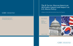The K Factor: Korean-American Attitudes toward and Impact on US