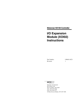 I/O Expansion Module (XOI02)