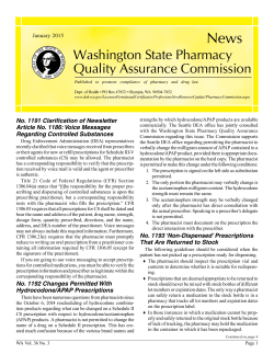 January - National Association of Boards of Pharmacy