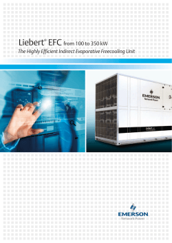 Liebert® EFC - Manutenzione