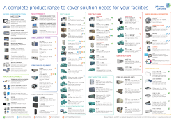 A complete product range to cover solution