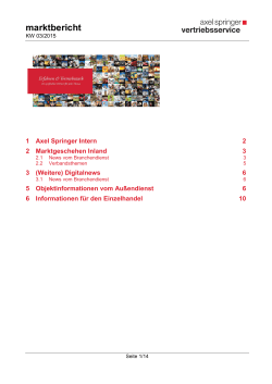 marktbericht - Presse-Vertrieb Meinerzhagen