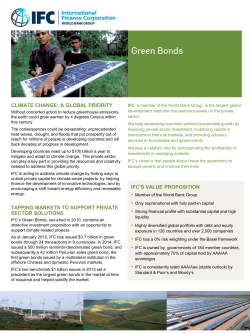 Green Bonds Factsheet