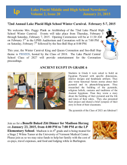 Lake Placid High School Newsletter