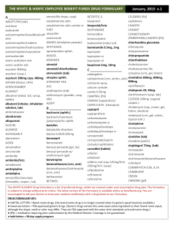 Drug Formulary Alphabetical