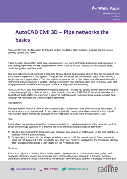 AutoCAD Civil 3D – Pipe networks the basics