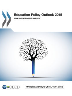 Education Policy Outlook 2015 - Ministerio de Educación, Cultura y