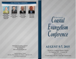 AUGUST 5-7, 2015 - Langston Baptist Church