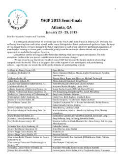 Competition Schedule