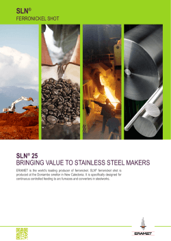 sln® 25 bringing value to stainless steel makers