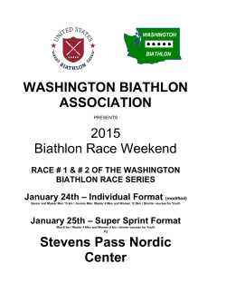 Entry Form - Washington Biathlon Association