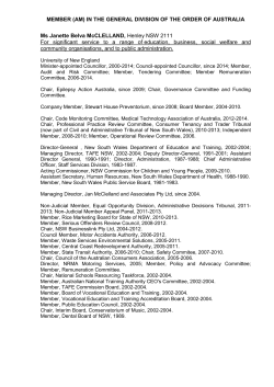 (AM) in the General Division of the Order of Australia