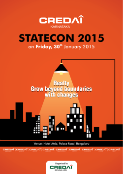 STATECON 2015 - CREDAI Bengaluru