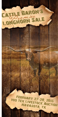 2015 Cattle Baron Sale Catalog