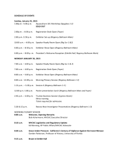 Schedule of Events PDF