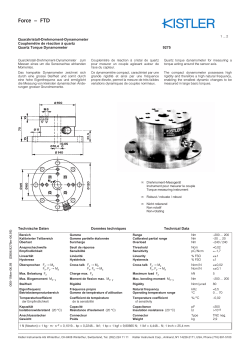 Data sheet, Type 9275 - Kistler Instrumente AG