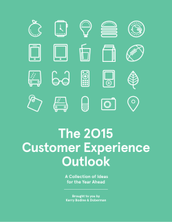 eBook - The 2015 Customer Experience Outlook