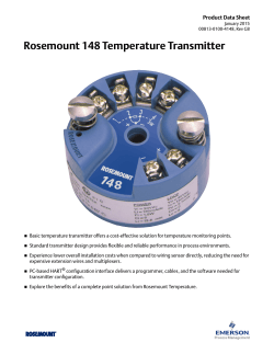 Rosemount 148 Temperature Transmitter