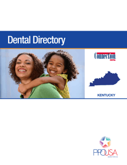 Participating Dentists KENTUCKY