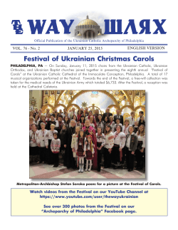 DOWNLOAD English Version - Ukrainian Catholic Archeparchy of