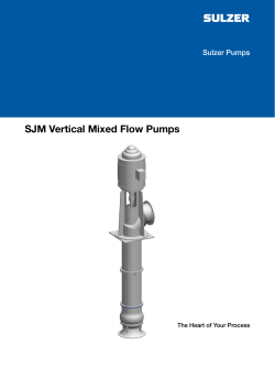 SJM Vertical Mixed Flow Pumps