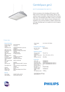 Product Leaflet: GentleSpace gen2 BY471P high-bay