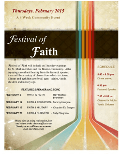 Festival of Faith - St. Mark Presbyterian Church