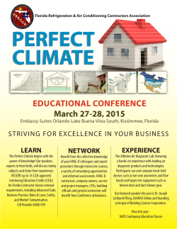 EDUCATIONAL CONFERENCE March 27