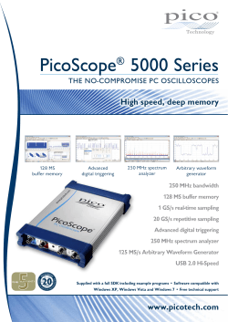 PicoScope 5203 and 5204 Data Sheet